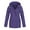 Purple, variant on Meichang Rain Jackets for Women Solid Casual Loose Comfy Plus Size Tops Rain Jackets Waterproof Zip Up Long Sleeve Hoodies with Pockets