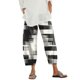 thumbnail image 1 of Pantalones de mezclilla Gibobby para mujer con cintura elástica y bolsillo suelto estampado largo Informal Gris L, 1 of 5
