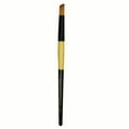 thumbnail image 2 of FM Brush Black Gold Short Handle Brush, Deerfoot, 1/2", 2 of 2