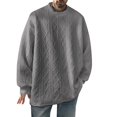 thumbnail image 1 of Men's Sweater Coat Cardigan Knitwear Loose Fit Solid Color Spring Autumn Casual Comfortable Warm Soft Lightweight, 1 of 5