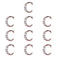 thumbnail image 1 of 10 Uds. De alfabetos para decoración de uñas, brillantes tridimensionales, ahuecados, aleación Diy, 26 letras doradas del alfabeto, diamantes de imitación para salón de uñas, 1 of 5