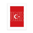 thumbnail image 1 of Turkey Country Flag Name Desktop Photo Frame Picture Display Decoration Art Painting, 1 of 3
