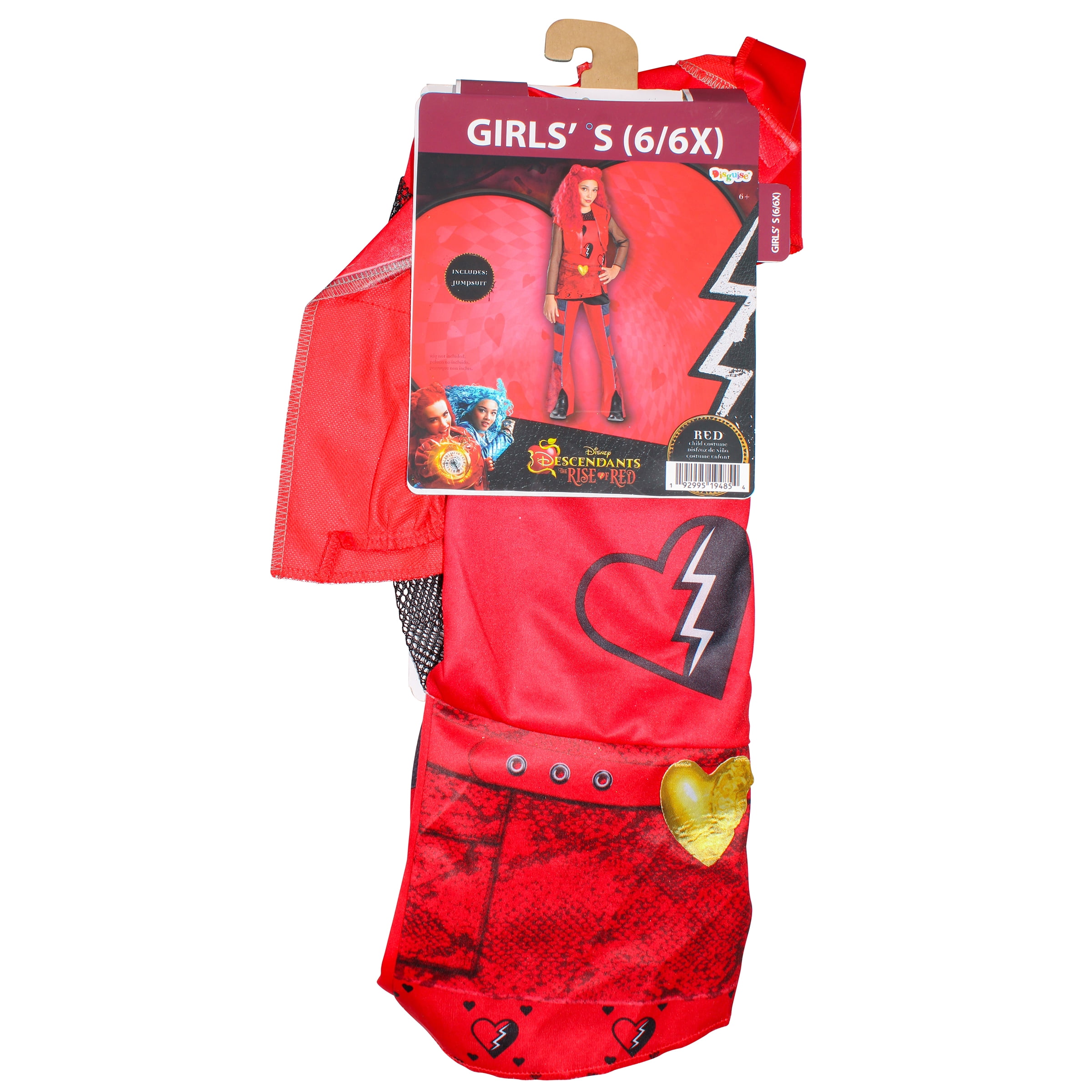 Descendants: The Rise of Red Red Costume for Children, Girls S (6/6x)