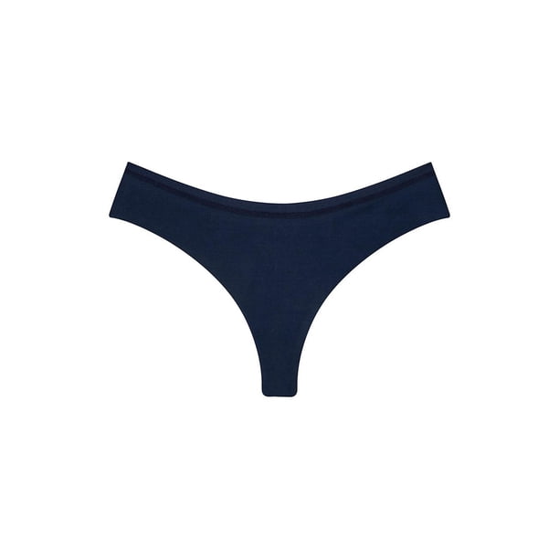 Panty brasilera invisible Diane & Geordi Colombia Microfibra azul M