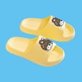 thumbnail image 4 of Womens Cute Cartoon Comfort Platform EVA Slide Sandals Lightweight Non-slip for Pool Beach Travel Indoor Outdoor Yellow,Size 4.5-6, 4 of 7