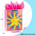 thumbnail image 2 of MIXMECY 16.5" Large and Extra Large Gift bags for Birthday Party with Tissue Paper, CardSurprise envelope, 2 of 5
