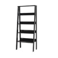 thumbnail image 5 of Furnish Home Store Otavio 5 Tier Modern Ladder Bookshelf Organizers, Wood Frame Bookshelf for Small Spaces in Your Living Rooms, Office Furniture Bookcase, Black, 5 of 5