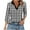 Black, variant on Womens Black - White Gingham 3/4 Sleeve Tunic, Loose Fit, Soft Fabric, Casual Summer Office & Weekend Wear, Multiple Colors