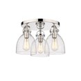 thumbnail image 2 of Innovations Lighting  Newton Bell - 3 Light 7" Flush Mount Polished Nickel/Seedy, 2 of 5