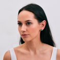 thumbnail image 4 of LuckyLy Aretes Mujer de Corazón con Piedras Naturales, Acero Inoxidable con Baño Oro 14k – Joyería para Mujer, Regalos para Mujer San Valentín y Navidad, Regalos para Mamá turquesa Unitalla, 4 of 6