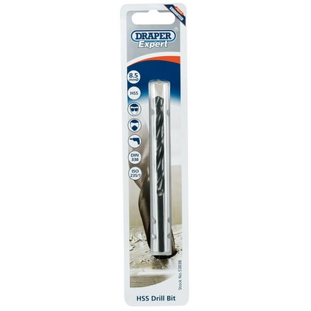 

Draper 53038 Expert 8.5mm HSS Twist Drill For 10 x 1.5 Taps