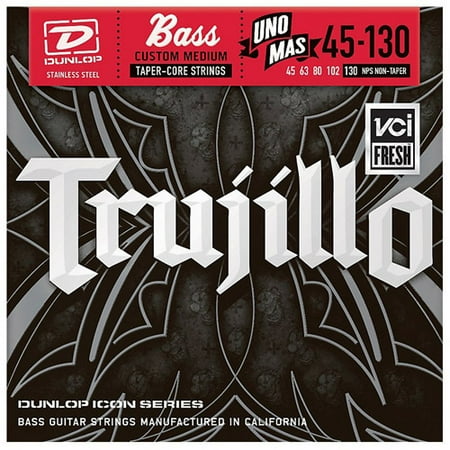 Dunlop RT45130T Robert Trujillo Icon Series Bass Guitar Strings 5 String Set, .045-.130