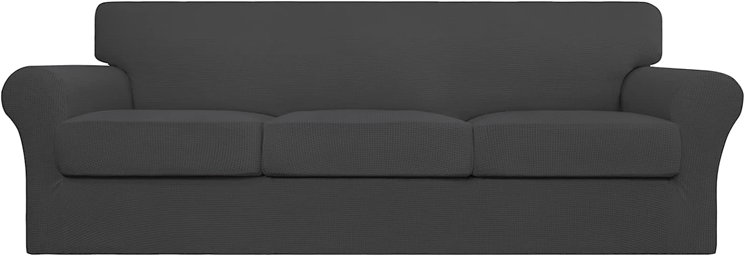 EasyGoing 4 Pieces Stretch Couch Cover Oversized Sofa Cover for Dogs