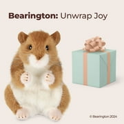 Bearington Collection Cheeks Stuffed Hamster, Ultra-Soft 6” Toy, Made With Premium Fill, Expressive Face And Natural Whiskers; Machine Washable, Gift For Animal Lovers, For Ages 1-14