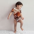thumbnail image 4 of Rocae Coffee Beans Chocolate Splash for Baby Cotton Short-Sleeve Bodysuits for Unisex Onesies Bodysuit-3 Months, 4 of 7