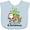 AE-Light Blue, variant on Inktastic My 2nd Christmas with Santa Reindeer and Tree Boys or Girls Baby Bib