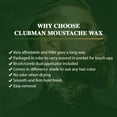 thumbnail image 6 of Clubman Moustache Wax Black 0.50 oz (Pack of 2), 6 of 8