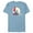 Ocean Blue, variant on The Little Mermaid Ariel Shore Dream T-Shirt- Short Sleeve Blended T-Shirt for Adults - Customized-Denim Snow Heather