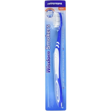 Wisdom Smokers Toothbrush - Extra Hard -  Color May Vary