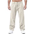 thumbnail image 2 of Stamzod Men's Carpenter Jeans Fashion Vintage Oversized Straight Leg Pants with Pocket Casual Loose Denim Jeans for Men Beige XXXL, 2 of 9