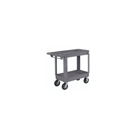Global Industrial Utility Cart w/2 Shelves & 6"" Casters 500 lb. Capacity 40""L