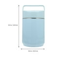 thumbnail image 2 of BEADCEST Adult Lunch Container De Acero Inoxidable Azul Con Aislamiento Y Asa Portátil, 2 of 8
