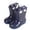 Blue, variant on Kids Waterproof Boots Cute Cloud Pull Loops Rubber Rain Shoes Non Slip Sole Mid Calf Booties for Boys Lightweight Rain Shoes