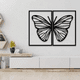 thumbnail image 2 of Cuadro Decorativo de Metal con Diseño mariposa Chico, 2 of 4