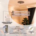 thumbnail image 2 of Lámpara de Techo Colgante LED 3 Niveles Brillo Cosmos Halo, candil decorativo de cristal para hoteles, restaurantes y eventos, iluminación hogar elegante, 2 of 6