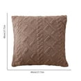 thumbnail image 3 of Geometric Patterned Throw Pillow - Extended Length Lumbar Support Cushion for Sofa and Living Room - 12 x 24 Inches ( Brown ), 3 of 8