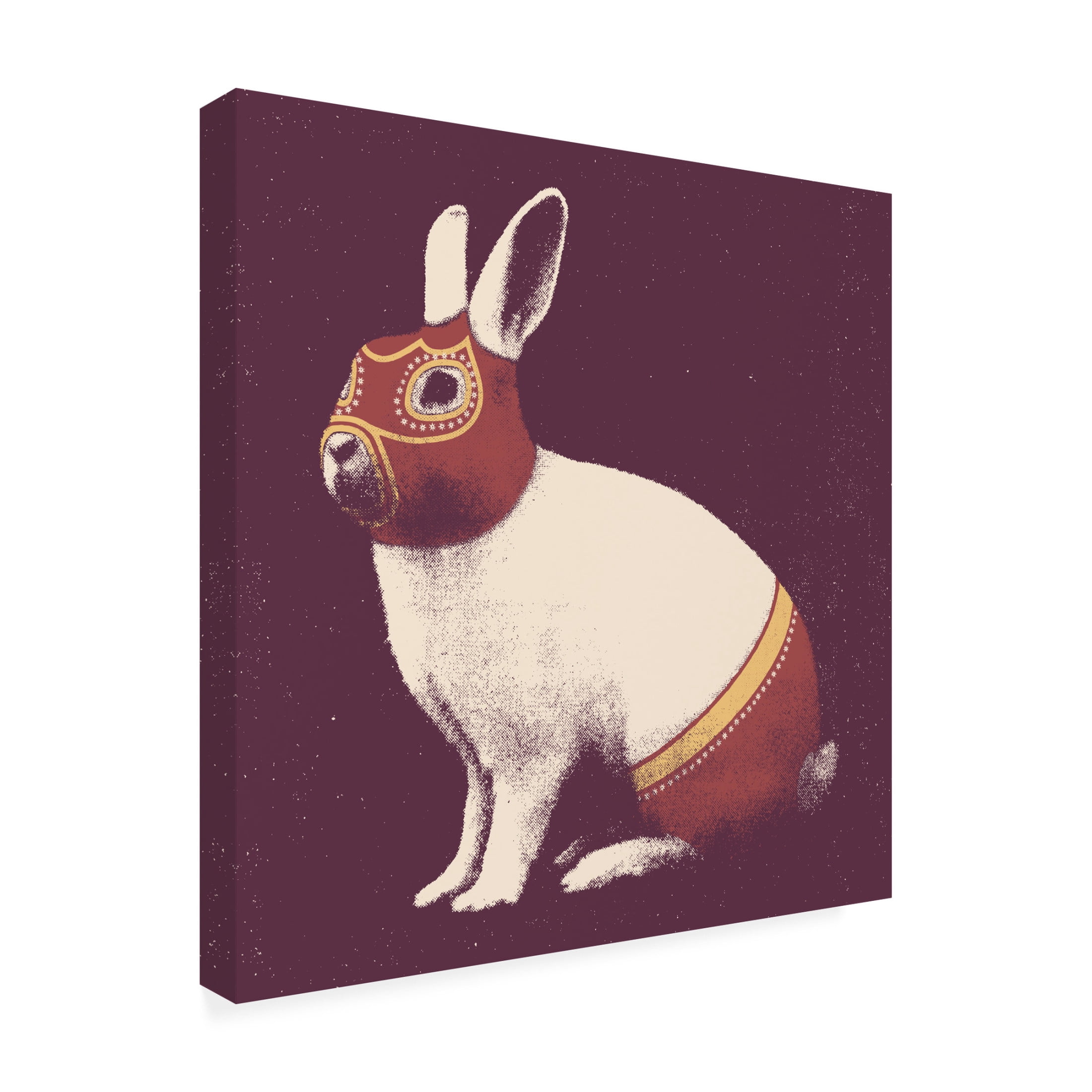 Trademark Fine Art Florent Bodart  Lapin Catcheur Canvas Wall Art