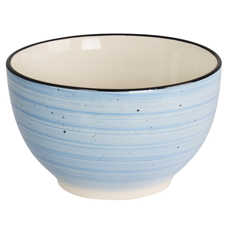 Elama Gia 24-Piece Stoneware Dinnerware Set, Light Blue photo 4