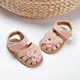 thumbnail image 4 of Infant Baby Girl Boy Sandals Comfort Premium Summer Outdoor Casual Beach Shoes with Flower Bowknot Anti Slip Rubber Sole Newborn Toddler Prewalker First Walking Shoes, 4 of 6