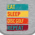 thumbnail image 4 of Inktastic Disc Golfer Eat Sleep Disc Golf Repeat Boys or Girls Baby Bib, 4 of 4