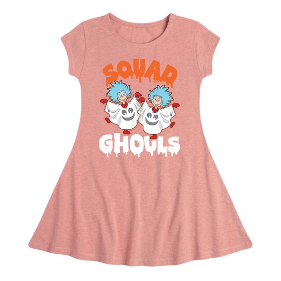Dr. Seuss - Squad Ghouls - Toddler And Youth Girls Fit And Flare Dress