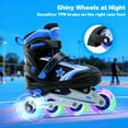 thumbnail image 5 of JZY Youth Inline Skates with 8 Glowing Light-Up Wheels,Durable Aluminum Frame for Beginners,For Boys & Girls Ages 5-12,For Indoor and Outdoor Skating, 5 of 7