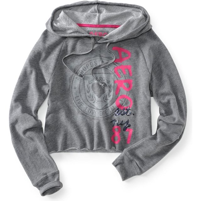 Sudadera con capucha Aeropostale para Mujer Gris Mediana