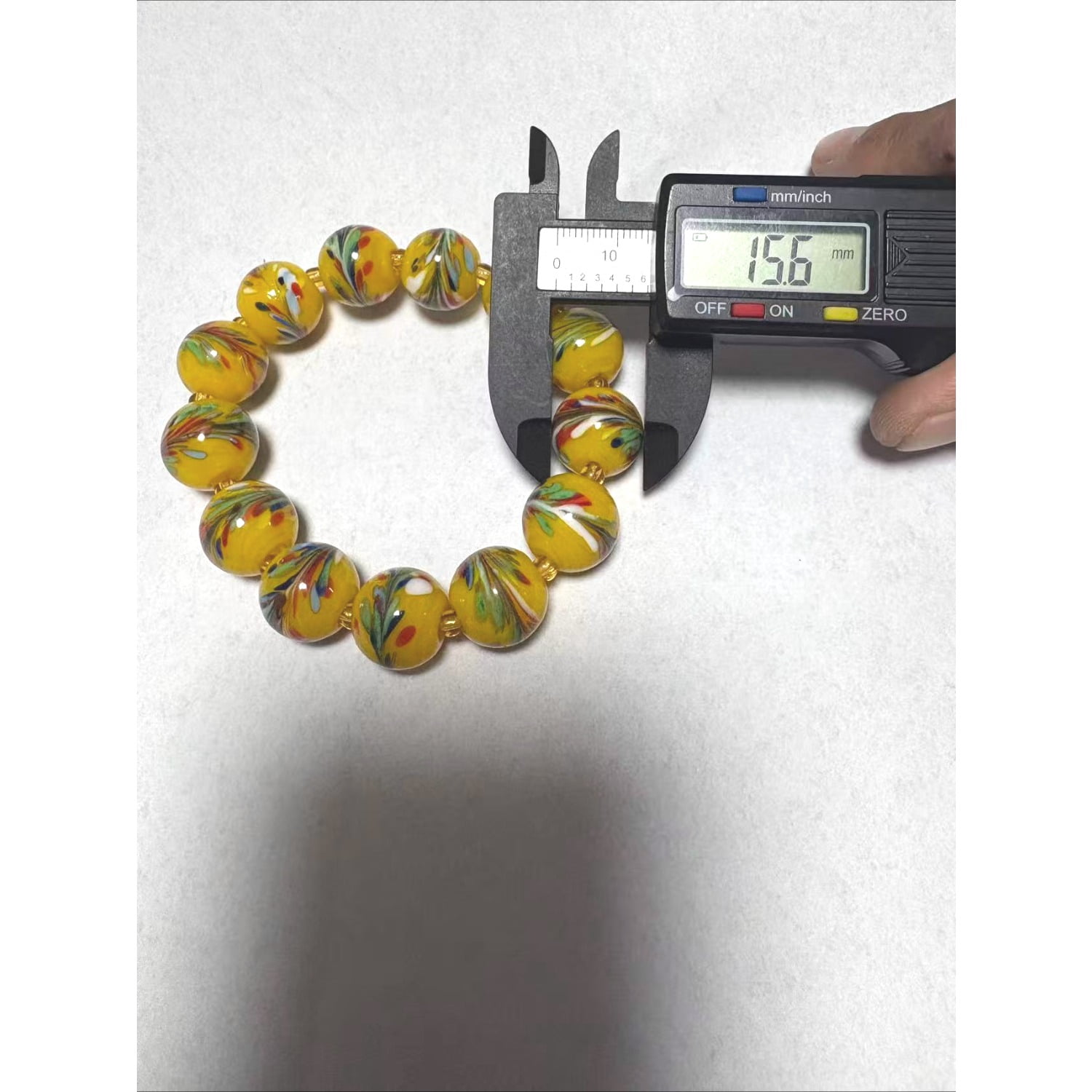 Lijie (referring to glass)Handmade Glass Bead Bracelet for Men Women,  Colorful Artisan Stretch Bracelet, Unisex Boho Jewelry for Daily Wear, Gift for Birthday Anniversary Christmas