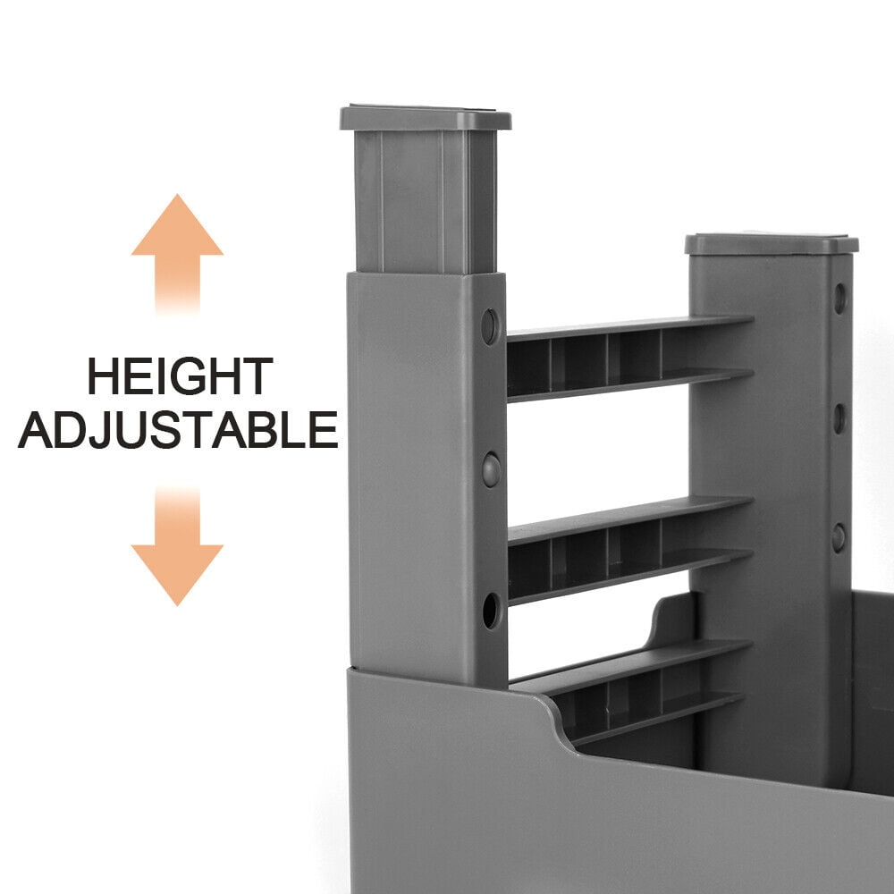Didog Elevated Adjustable Double Bowl Dog Cat Food & Water Feeder Elevated Raised Stand Feeding