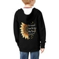 thumbnail image 4 of DISNIMO Sunflower Hoodie for Girls 6 to 7 Zippered Hoodies for Kids Black Hooded Sweatshirt Children Sweatshirts with Hoodies Jacket for Boys Hoodie Jackets Girls Fall Clothes Juniors Hoodie Soft, 4 of 7