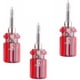 thumbnail image 1 of Mini Screwdriver Dual Purpose Screwdriver, Cross And Peace Screwdriver Head Multifunctional Screwdriver Repair Tool Mini Screwdriver (red) (3pcs), 1 of 1