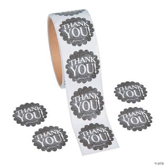 Chalkboard Thank You Stickers - Stationery - 1 Piece