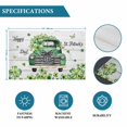thumbnail image 6 of St. Patrick's Day Placemats Set of 6, Green Truck Clovers Floral Butterfly Wood Placemats for Dining Table, Place Mats for Kitchen Tabletop, Waterproof Wipeable Dining Table Mats Set, 6 of 9