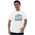 thumbnail image 5 of Fishing Funny Happy Angler Fishermens Men's Graphic T Shirt Tees Brisco Brands S, 5 of 5