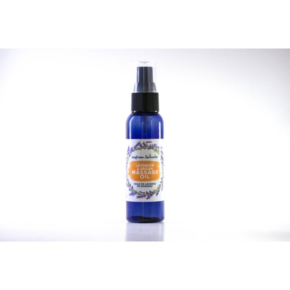 Seafoam Lavender Co. ARGAN & BERGAMOT MASSAGE OIL (59.1 mL / 2 fl oz Pump Bottle)