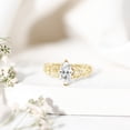 thumbnail image 4 of Rosec Jewels Lab Grown Diamond Marquise Engagement Ring 1 Ct - Filigree Ring - EF-VS Grade, 10K Yellow Gold, US 6.50, 4 of 8