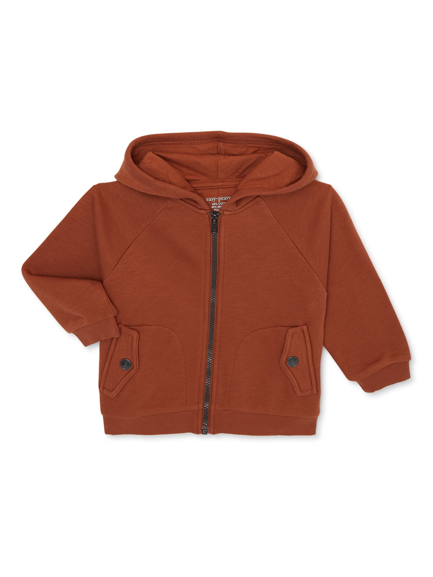 easy-peasy Toddler Boy French Terry Zip-Up Hoodie, Sizes 12M-5T