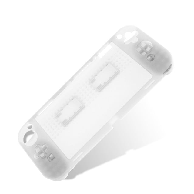 Funda protectora de silicona a prueba de golpes Funda antideslizante Reemplazo de accesorios de consola de juegos para Nintendo Switch OLED, Blanco