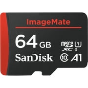 SanDisk 64GB ImageMate microSDXC UHS-1 Memory Card with Adapter - 120MB/s, C10, U1, Full HD, A1 Micro SD Card - SDSQUA4-064G-AW6KA