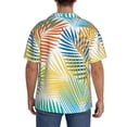thumbnail image 7 of PAYOHTO Leaves Palm Tree Mens Hawaiian Casual Short-sleeved Shirt Tropical Summer Beach Button Down Shirts, 7 of 7